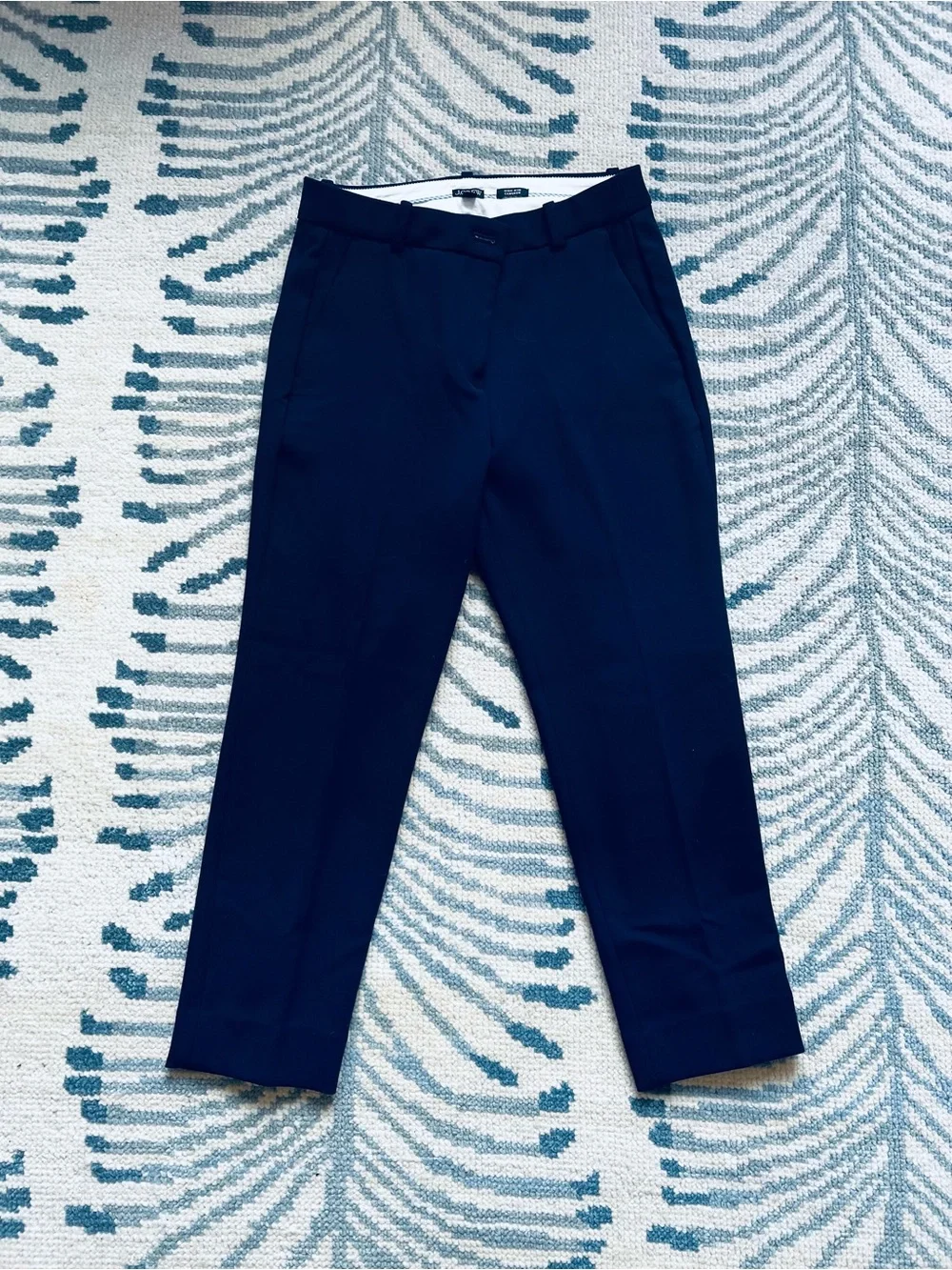 J. Crew High Rise Cameron Navy Ankle Pants